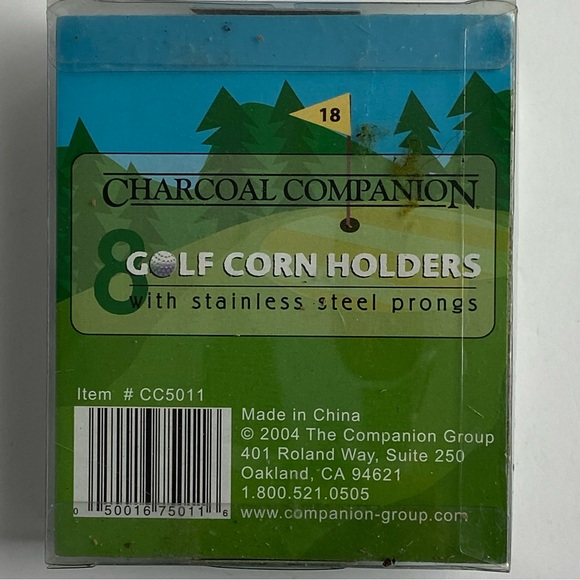 Golf Corn Holders set of 4 (8 total) Brand New NIB Balls Stainless Steel Prongs - Picture 6 of 10
